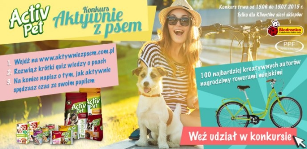 Konkurs "Aktywnie z psem" Biedronka