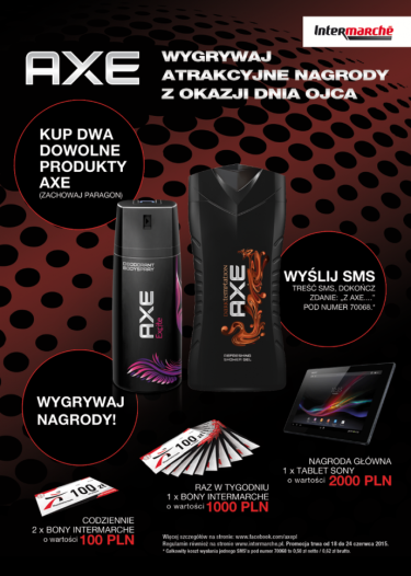 Konkurs z Axe i Intermarché