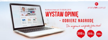 Konkurs "Wystaw opinię - odbierz nagrodę"
