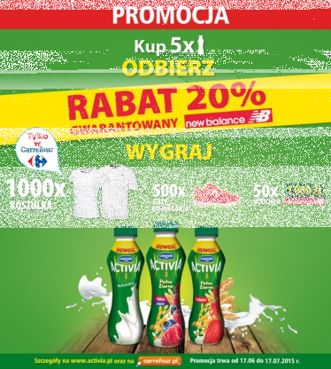 Konkurs "Nadzwyczajne lato z Activią w Carrefour"