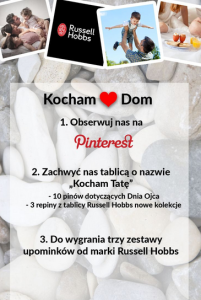 Konkurs: Obserwuj na Pinterest.com i zgarnij nagrody Russell Hobbs!