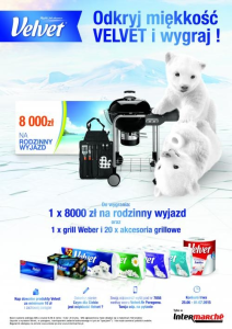 Konkurs "Odkryj miękkość Velvet i wygraj" Intermarche