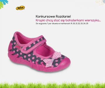 Konkursowe rozdanie "Kropki chcą stac się bohaterami wierszyka"