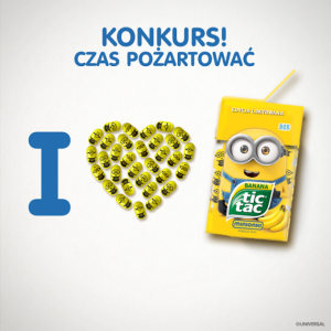 Wygraj paczkę Tic Taców Minionki