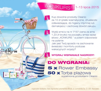 Konkurs "Poczuj letnią świeżość z Cleanic!" Carrefour