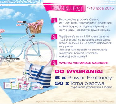 Konkurs "Poczuj letnią świeżość z Cleanic!" Carrefour