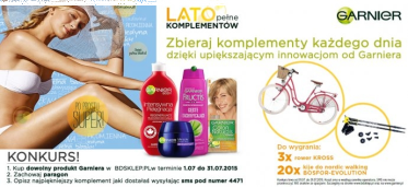 Konkurs "Lato pełne komplementów z Garnierem"