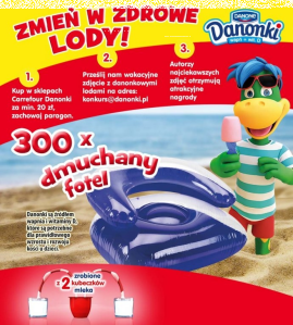 Konkurs "Wakacje z Danonkami" Carrefour