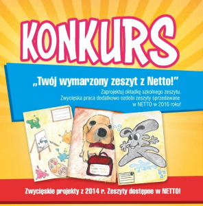 Konkurs plastyczny dla dzieci "Twój wymarzony zeszyt z Netto"