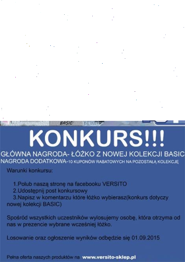 Konkurs ze sklepem Versito