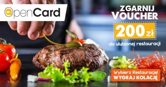 Konkurs: zgarnij VOUCHER 200 ZŁ do wybranej restauracji
