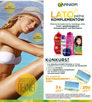 Konkurs "Lato Pełne Komplementów" Carrefour