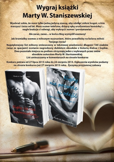 Wygraj książki Marty W. Staniszewskiej