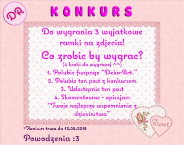 Konkurs "Twoje najlepsze wspomnienie z dzieciństwa"