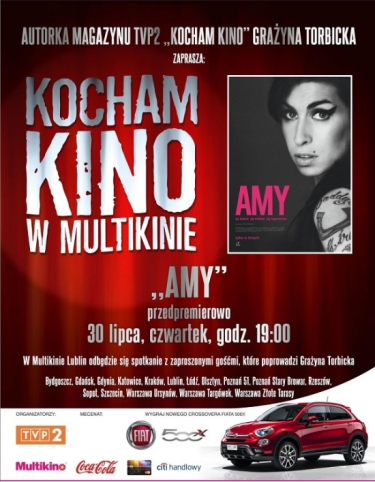 Konkurs: wygraj bilety na Kocham Kino: 'Amy' Lublin, Poznań, Warszawa do godz. 10:00