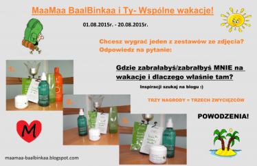 Konkurs "MaaMaa BaalBinkaa i Ty- Wspólne wakacje"