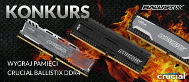 Konkurs: wygraj pamięci Crucial Ballistix DDR4