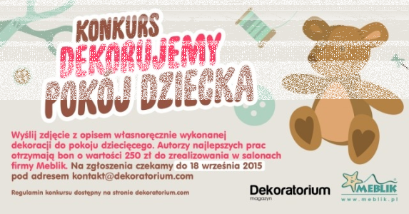 Konkurs "Dekorujemy pokój dziecka"