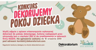 Konkurs "Dekorujemy pokój dziecka"