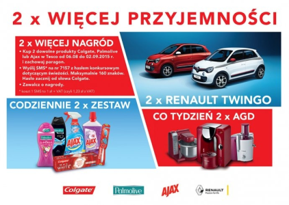 Konkurs "2x więcej przyjemności" Tesco