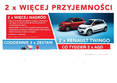 Konkurs "2x więcej przyjemności" Tesco