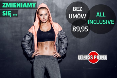 Wygraj karnet miesięczny + 1h TRENING PERSONALNY ! Fitness Point Rzeszów