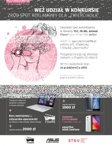 Konkurs "Zrób spot reklamowy dla miesięcznika Zwierciadło"