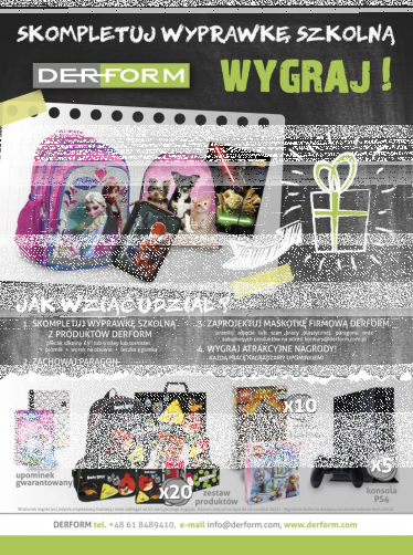 Konkurs: Skompletuj wyprawkę szkolną z DERFORM i wygraj atrakcyjne nagrody