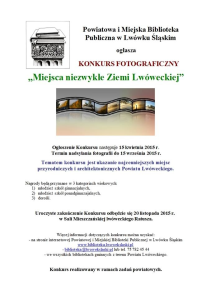 Konkurs "Miejsca niezwykłe Ziemi Lwóweckiej"
