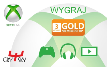 Wygraj 3 miesięczny abonament xbox live GOLD