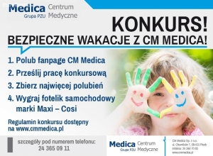 Bezpieczny powrót z wakacji – konkurs plastyczny z CM Medica, Płock