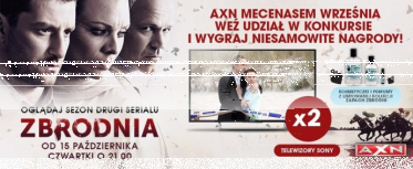 Konkurs "AXN mecenasem września w Vectra"