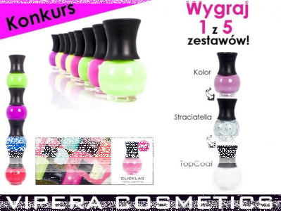 Konkurs fotograficzny: wygraj jeden z 5 zestawów CLICKLAC: Lakier + Lakier z efektem Straciatella + TopCoat.