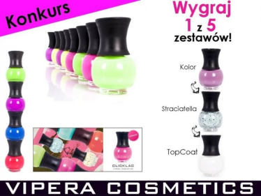 Konkurs fotograficzny: wygraj jeden z 5 zestawów CLICKLAC: Lakier + Lakier z efektem Straciatella + TopCoat.