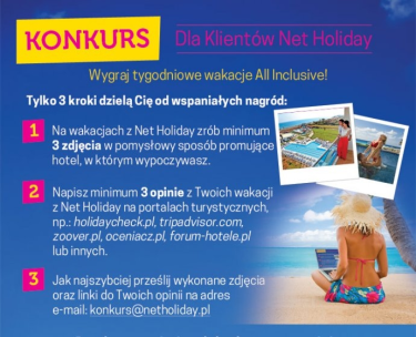 Konkurs dla Klientów Net Holiday