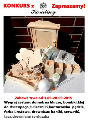 Konkurs z KORALINY!