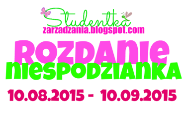 Rozdanie z studentkazarzadzania.blogspot.com