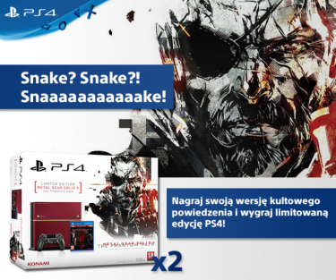 Wygraj konsolę PlayStation 4 z grą "Metal Gear Solid V: The Phantom Pain"