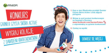 Konkurs "Garnier czysta skóra - Kolacja z Dawidem"