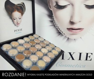 Wygraj kasetę podkładów mineralnych Amazon Gold firmy Pixie Cosmetics
