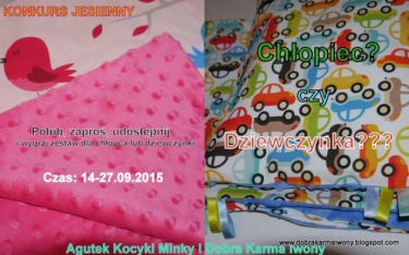 Wygraj zestaw minky koc i podusia