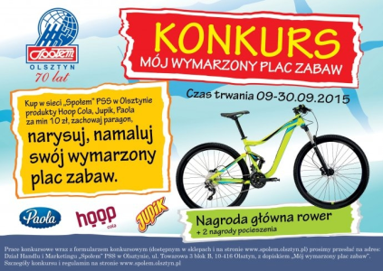 Konkurs "Mój wymarzony plac zabaw" Społem