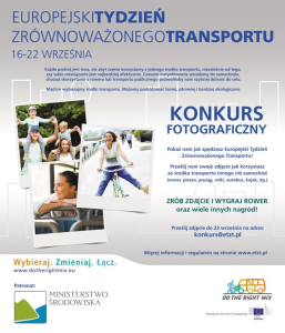 Konkurs "Tydzień Zrównoważonego Transportu"