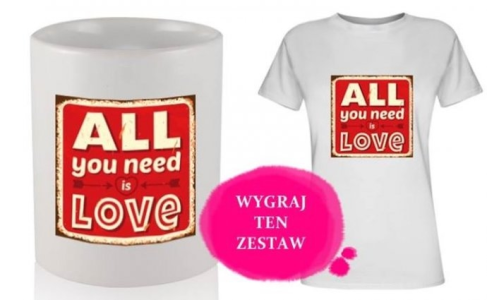 Wygraj koszulkę damska oraz kubek pojemność 330 ml