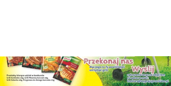 Konkurs "Przedłużamy sezon grillowy" Groszek