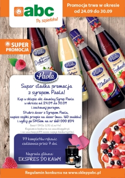 Konkurs "Słodka promocja Paola" ABC