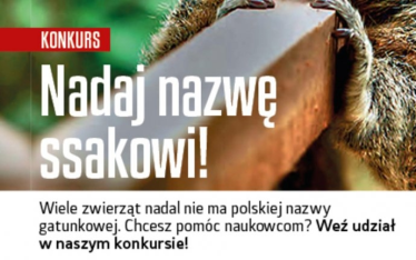 Konkurs "Nadaj nazwę ssakowi"