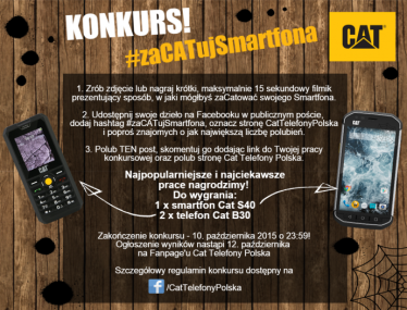 #ZaCatujSmartfona Konkurs Cat Telefony Polska