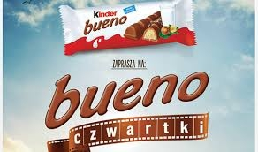 Konkurs "Bueno Czwartki - wymień trzy opakowania na bilet do kina za 12 zł!"