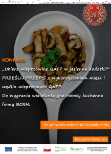 Konkurs "Ubierz wieprzowinę QAFP w jesienne dodatki!"
